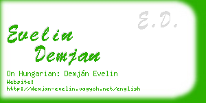 evelin demjan business card